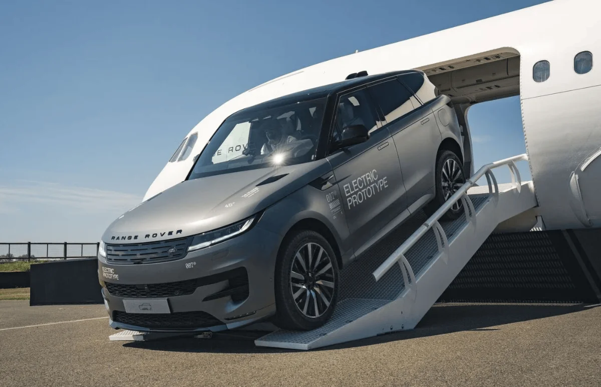 Range rover sports electric at Goodwood